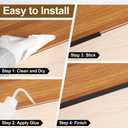 uxcell 2Pcs 2.9ft x 0.39" T Molding Floor Transition Strips, Aluminium Alloy Vinyl Flooring Gap Trim for Joining Laminate Planks Tiles Floor Gaps, Gold