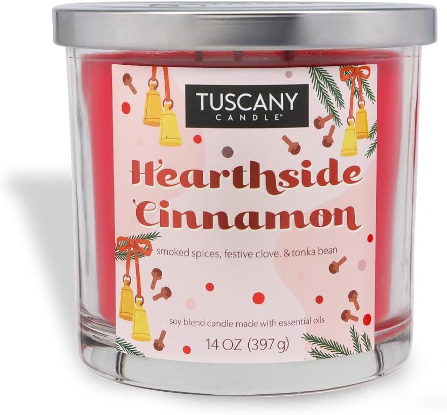 Tuscany 14 oz Jar Candle Heart Cinnamon