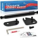 ARANA Tailgate Assist Shock for F150 2015-2026, Tail Gate Lowering Soft Open Accessories Hydraulic Damper Strut Kit Fits Ford F-150 XL XLT Lariat King Ranch(No-Drilled Installation)