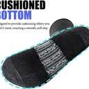 JOYNE 5 Pairs Mens Lightweight Athletic Crew Cushioned Breathable Work High Calf Long Boot Socks (Black), Large