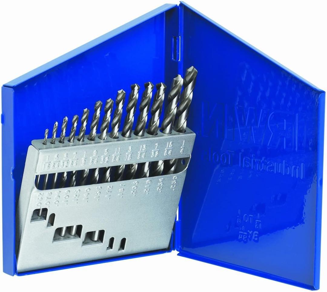 Irwin Tools Irwin Industrial Tools 60136 General Purpose Metal Index Drill Bit Set, 13-Piece