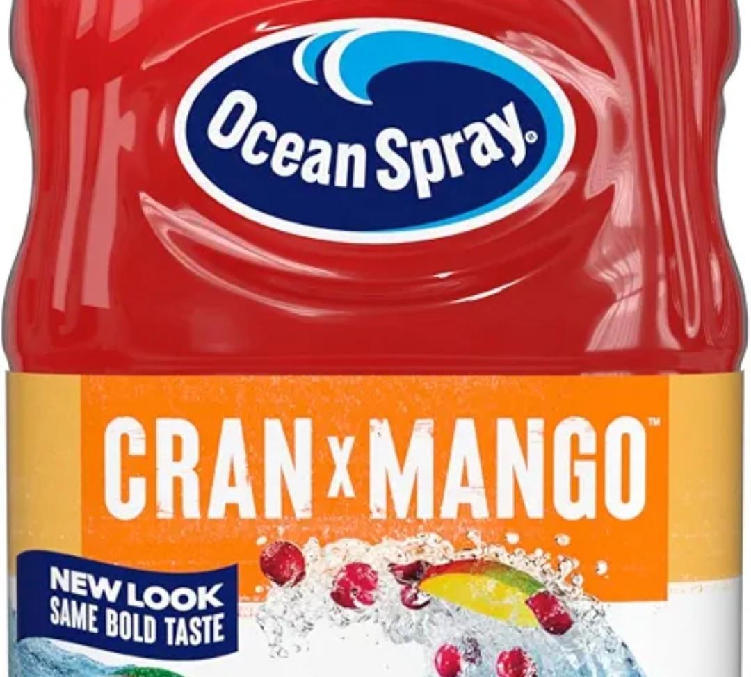 Ocean Spray® Cran-Mango™ Cranberry Mango Juice Drink, 64 Fl Oz Bottle (Pack of 8) EXP. 07/06/2026