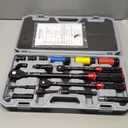 AEROFORCE 1/4 & 3/8 & 1/2-inch Drive Click Torque Wrench, 41Pcs Torque Wrench Set with Sockets and extensions, Hex, Torx, magnetic Spark Plug for Car, Motorcycle, Bike Repair