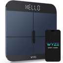 Wyze Smart Scale X - Digital Bathroom Scale for Body Weight, BMI, Body Fat, Muscle Mass, Heart Rate Monitor | Sync with Health Apps | Body Composition Analyzer for People, Baby & Pet, 400 lbs (Black)