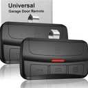 Universal Garage Door Opener Remote Compatible with LiftMaster Chamberlain Genie Craftsman Linear Wayne Dalton Overhead Garage Door Opener has Learn Button or Dip Switch (2 Pack)