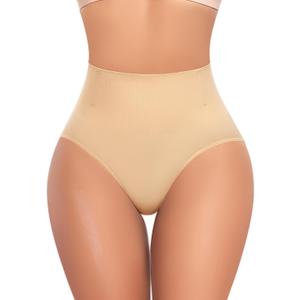 Werena Tummy Control Shapewear for Women Shaping Underwear High Waisted Body Shaper Panties Slimming Girdle Briefs (Medium)