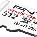 PNY microSD Express 512GB UHS-I U3 V30 A1 microSDXC Flash Memory Card, up to 890 Read & up to 810 Write, Ideal for microSD Express Compatible Devices Like Nintendo Switch 2