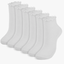 BomKinta Ankle Ruffle Socks Women - Cute Crew Frilly Sock - Low Cut Cotton Socks 8 Pairs