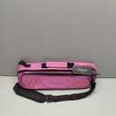 Vilihkc 17 Hole Flute Case Oxford Cloth Carrying Case Bag Flute Accessories,Waterproof Wear Resistant Flute Carrying Bag with Adjustable Shoulder Strap(17 "X4 "X2.4") (Rose Red)