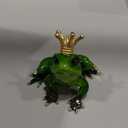 Frog Crown Prince Prime Bedroom Ornament Collectible Cute Figurine Statue Home Office Desk Bookcases Decorations Gifts for Women Sister Lover Room Baby Shower Decor Cake Topper