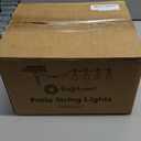 Brightown 100FT Solar String Lights Outdoor Waterproof with Remote, 31+2 LED Shatterproof Bulbs, Dimmable & Timable, 3 Light Modes - Commercial Grade Patio Lights for Garden Backyard Party Decor