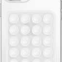 Anteel Silicone Suction Phone Case Mount, Non Slip Sticky Phone Grip for Cellphone, Silicon Adhesive Suction Cup Phone Mount, Strong Grip Holder for Selfies and Videos (Translucent)