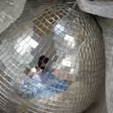 16-Inch Large Disco Ball Big Hanging Mirror Ball Disco Ball Decor for Disco Party Decorations, Weddings, Events, Disco Christmas Decor, and Home Celebration