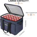 Soft Insulated Cooler Bag Collapsible Large Travel Coolers Soft Sided Coolers Ice Chest, Leakproof, Waterproof, 30 liters