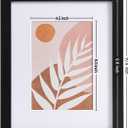 eletecpro 8x10 Picture Frames Set of 10 with Clear Acrylic Cover, Gallery Wall Decor, Displays 5x7 Photos with Mat or 8x10 Without, Horizontal or Vertical for Tabletop and Wall, Black