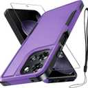 RMOCR for Motorola G Play 2026/Moto G 2026 Case, Full Body Heavy Duty Rugged Shockproof Protective Phone Cover with Lanyard Strap+Tempered Glass Screen Protector, Lavender