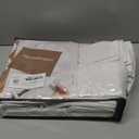 Unique Beige White 86 Inch Bedroom Curtains 2 Panel Sets, Modern Pinch Pleat Linen Sheer Viral Curtain Light Filtering Heavy Window Drapes with Hooks Rings Ceiling Track Aesthetic for Nursery/Sunroom