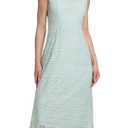 DITOK Womens Lace Floral Midi Dress Summer Sundress Overlay Casual Sleeveless Flowy Cocktail Party Swing Wedding Dresse, M