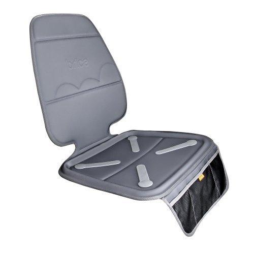 Munchkin Child Car Seat Protector, Cover for Under Baby Car Seats and Toddler Booster Seats Elite Seat Guardian Plus with Grime Guard Fabric, Grey