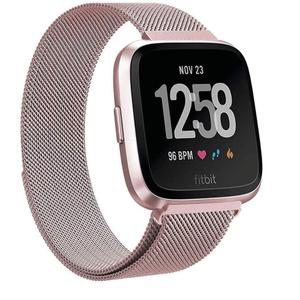 STAINLESS STEEL MESH BAND FOR USE WITH FITBIT VERSA ROSE GOLD - New