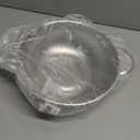 Gulex Colander Stainless Steel 3-Quart, Metal Strainer with Base, Strainer for Kitchen Food, Dishwasher Safe (Silver)
