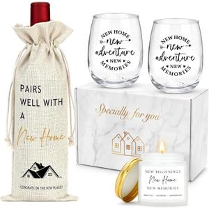 House Warming Gifts New Home Gift Ideas Cool Housewarming Gift Baskets New Apartment Unique Housewarming Blessing Gifts for Women, Men, Couple, First Time Home Buyers, Homeowners, Family