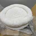 Cat Desk Bed, Supports Up to 50 lbs, Comfortable Soft Perch, Nest Bed Attachment Round Cat Hammock for Desk 360 Rotating & Adjustable Height (White)