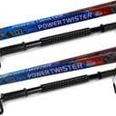 2 Pack of Power Twister Bar Set, Upper Body Workout, Arms Strength Training, Chest, Heavy Duty Spring bar (66lb - 30kg & 110lb - 50kg) for Intermediate & Advanced levels