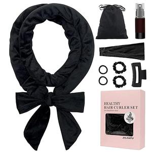 Zilampu No Heat Hair Curlers Overnight Curls Headband Zilampu No Heat Hair Curlers Overnight Curls Headband