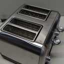 Toaster 4 Slice Retro Stainless Steel,Best Prime 4 Slice Toaster Wide Solt with 7 Shade Settings, Perfect for Waffles, Bagels and More Lainsten T-527