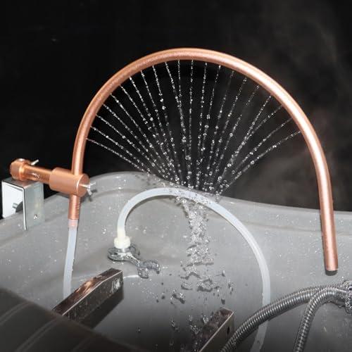 MoyRetty Head Spa Equipment Frame with Pump, Portable Extensions Water Circulation Waterfall, Scalp Massage Water Outlet Basin Attachment Rack