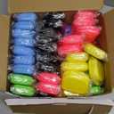 64 PCS Dental Retainer Cases, Dental Reiner Travel Organizer with Holes, Portable Denture False Teeth Container with Flip-Top Buckle