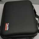 Tamfile Fireproof Document Box with Lock, Hard Case Fireproof Water Resistant File Organizer with 24 Colorful Pockets, Fire Safe Box for Important Documents, Valuables, Laptop, Passports (Black)