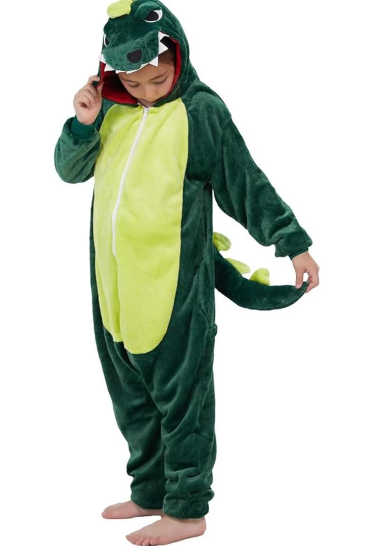 Kids Onesie Animal Pajamas Halloween Costume Girl and Boys,3-4Y