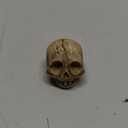 BinaryABC Mini Skull Figurine Miniature Skeleton Head Table Decor,Halloween Micro Landscape Figure,Halloween Prank Props,Haunted Dollhouse Accessories