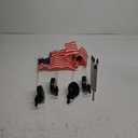 4th of July Decoration Outdoor Solar American Flag Lights,Upgaded 4Pack 140 LED Larger Size USA Flag Pathway Light Garden Stake Lights Patriotic Light for Independence Memorial Day Yard Patio Decor