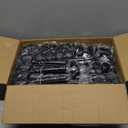 Bonpally Room Divider Curtain Rod, No Drilling Tension Rod for Room Separation, 4-10 Ft (H) 28-114 Inch (W) Adjustable Heavy Duty Floor to Ceiling Wall Divider Room Partition Privacy Separator, Black