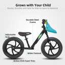 JOYSTAR 12/14 Inch Kids Balance Bike for 18months-5 Years Old Boys Girls, Lightweight Toddler Balance Bikes with Footrest and Handlebar Basket or Doll Seat, Black