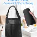 Mesh Shower Caddy Bag Portable Quick Dry Shower Tote with Zipper, 8 Pockets, Dorm Room & College Essentials, Hanging Bathroom Bag for Gym, Travel, Beach, Swimming, Camping