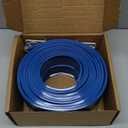 15.75 Ft Flex Track for Kids, Flexible Race Track Compatible with Hot Wheels and Diecast 1/64th Cars, Roll-Up Portable Race Car Ramp Track with Suction Cups & Track Anchors & 4 Race Cars, Blue