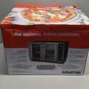 Gourmia French Door Air Fryer – 25 Qt Large Capacity Convection Oven, Fryfroce 360°, Digital Display with 17 Cooking Presets, Bake, Toast, Roast, Dehydrate, Fits 12” Pizza