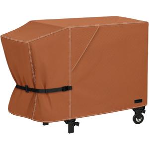 NettyPro Griddle Cover for Blackstone 28" Griddle with Single Shelf, Waterproof Heavy Duty 2 Burner Flat Top Gas Grill Cover 28 inch Cooking Station Camping, Brown