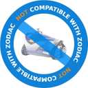 Poolvio Pool Vacuum Hose 33 Feet (10 x 40 Inch), 1.5 Inch Cuffs, Compatible with Most Inground Pool Automatic Cleaners, Blue
