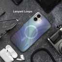 Incase Halo Case for iPhone 16 Hydro Dip MagSafe Compatible Apple iPhone Case 10 Ft Drop Protection, Protective Cover with Lanyard Loop, Sleek Design (Tidal Ocean, iPhone 16 Plus)