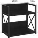 YINMIT Countertop Shelf Organizer,Coffee Bar Accessories,Spice Rack,Coffee Counter Shelf,2 Tier Coffee Organizer Station for Mugs,Cups,Cream,Syrup(Black, Large)