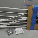 Regalo Safety 29-38.5" Baby Gate for Doorways & Bottom of Stairs, Pressure Mounted Baby Gate with Door for Babies, Toddlers & Pets, Tested & Safe for 30 Years, American Designed, American Owned, White