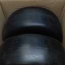 GICOOL 2-Pack 13x6.50-6 Flat Free Lawn Mower Tire and Wheel Assembly, 13" Smooth Tread Solid PU Tire with 3/4" or 5/8" Bearing, 4"-6.5" Adjustable Centered Hub for Lawn Mowers & Garden Tractors