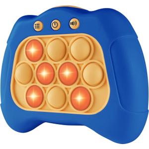 Pop The Target! Handheld Speed Push Game Machine: A Fun Multiplayer Game for Family. Sensory Fidget Toy Christmas Toys Gifts for 6 7 8 9 10 11 12 Years Old Kids Road Trip Car Games Kids Blue