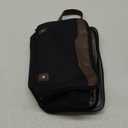 Wedama Toiletry Bag for Men, Large Hanging Travel Toiletry Bag, Extra Electronic Organizer Bag Waterproof Shaving Bag for Toiletries with PU Handle for Travel Business Trips Swim Camping, Black&Brown