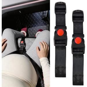 Soft Bump Cushion for Seat, Belly Comfort Support Adjuster, Adjustable Seat Belt Cover, Car Seat Gap Filler for Enhanced Comfort, Universal Fit for Pregnancy, Travel, and Daily Commute